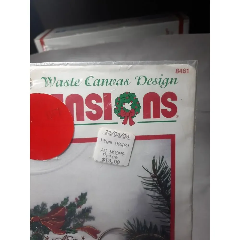 Vintage Dimensions Waste Canvas Design Wearable Carousel Cheer 8481 Christmas